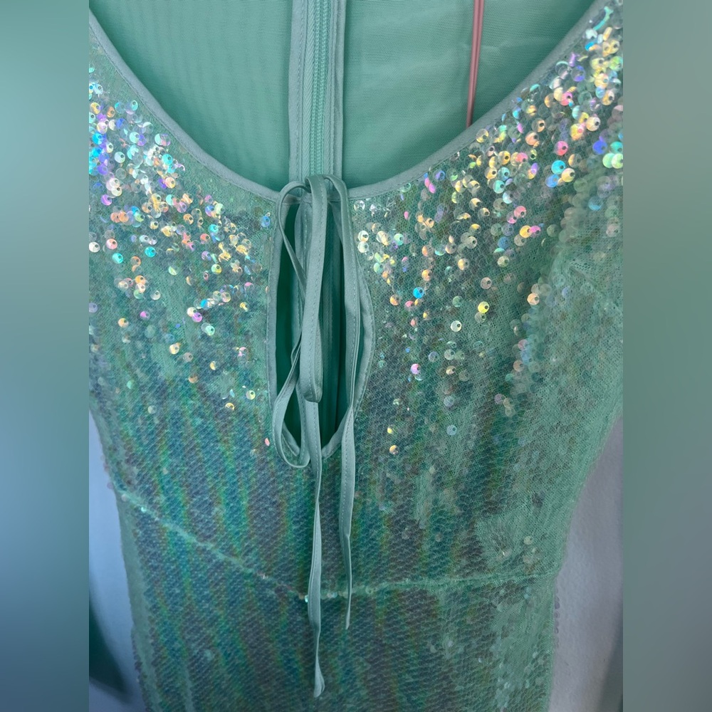 House of CB  Tatania
Seafoam Sequin Maxi Gown
USD $329 - Picture 13 of 16